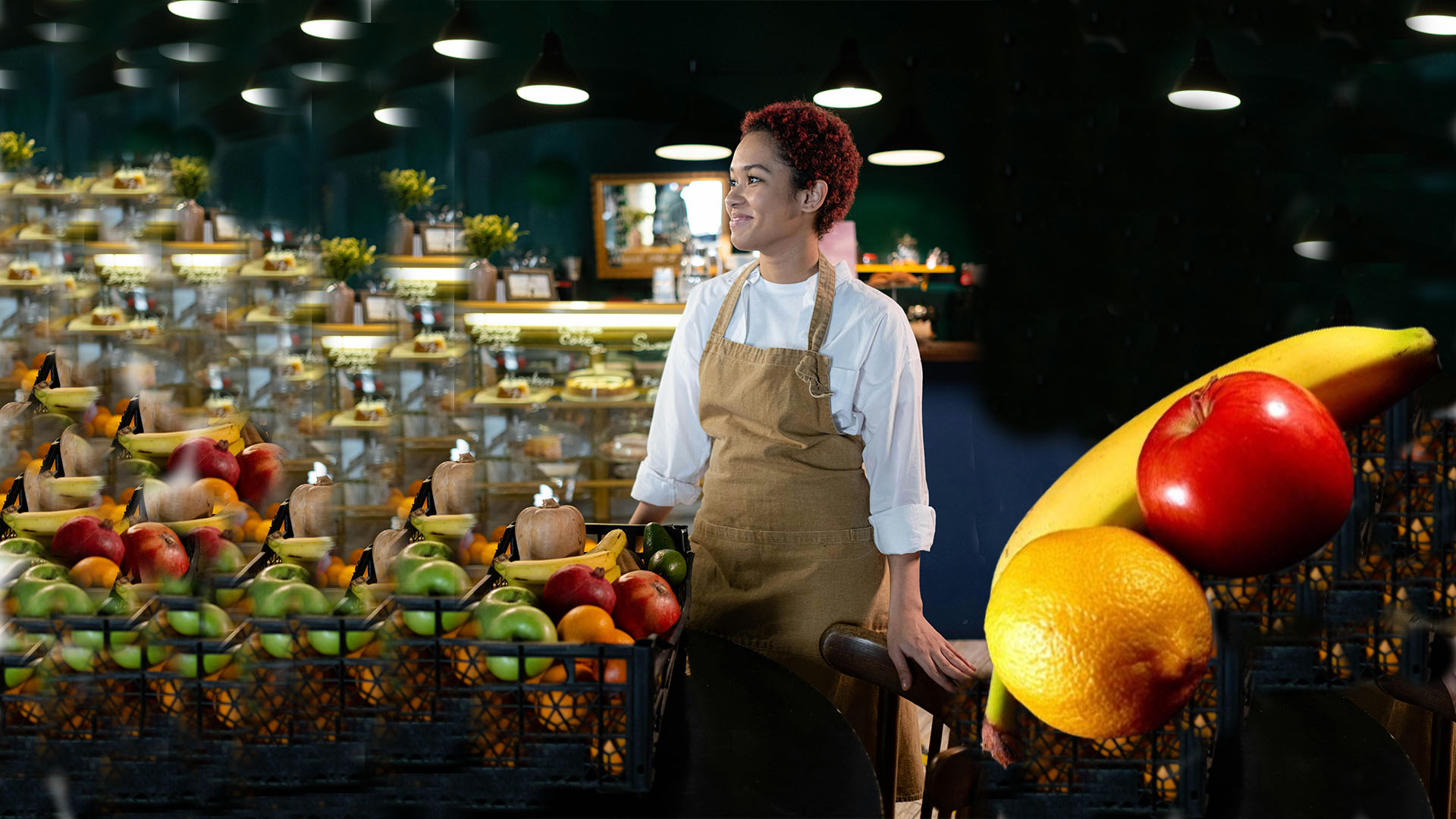 Professional chef preparing fresh ingredients